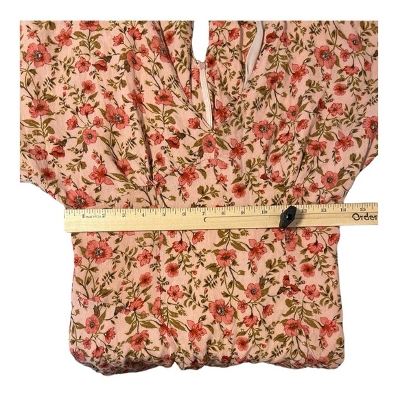 + ASTR Dolman Sleeve Floral MIDI Dress in Blush Size Medium RD1 - Picture 5 of 5